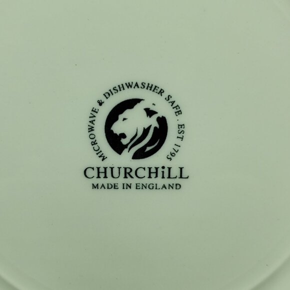 Churchill CCH16 Salad Plates Churchill Lighthouse Nautical Fish Border Plates - Picture 5 of 5